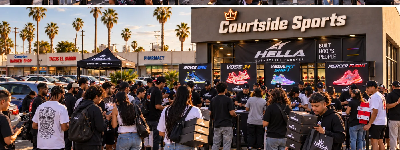The crowd at a shoe release
