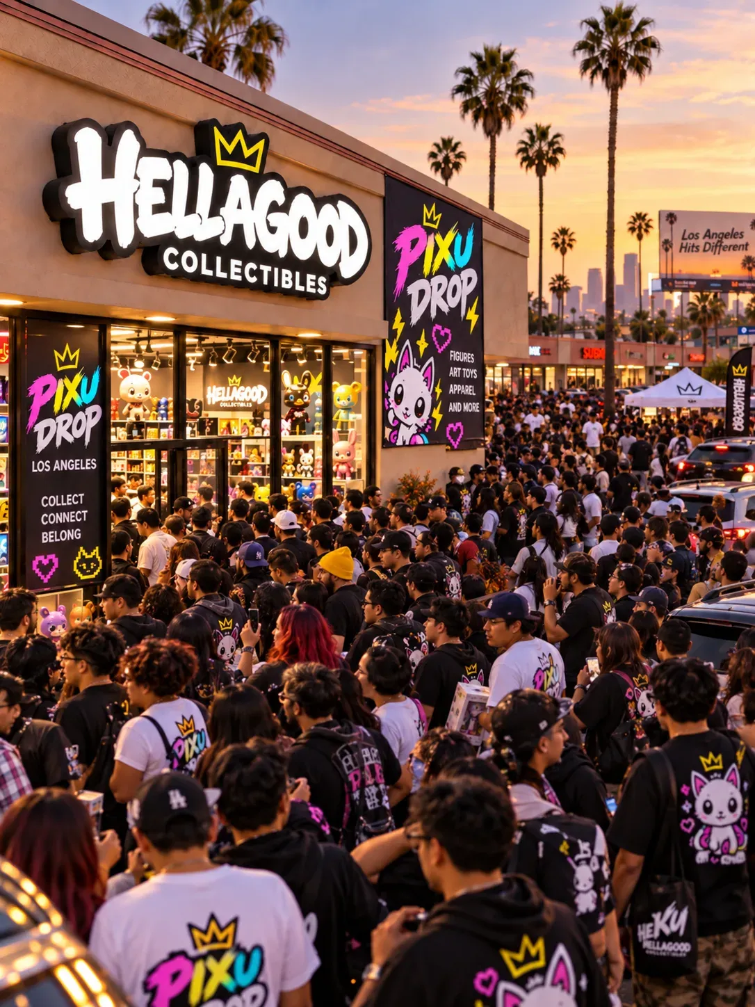 The queue outside a toy launch